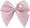 7Rainbows 50pcs 5/8" Boutique Mini Pink Satin Ribbon Bows Flowers Appliques DIY Craft for Sewing Scrapbooking Wedding and Gift